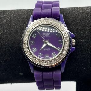 Purple Golden Classic Watch